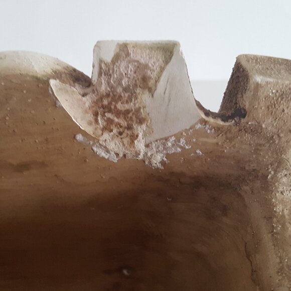 Vintage Branch Bark Wood "I Love You" Planter **AS IS** - Picture 3 of 16